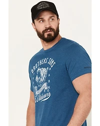 Brothers and Sons Men's Wilderness Bear Short Sleeve Graphic T-Shirt