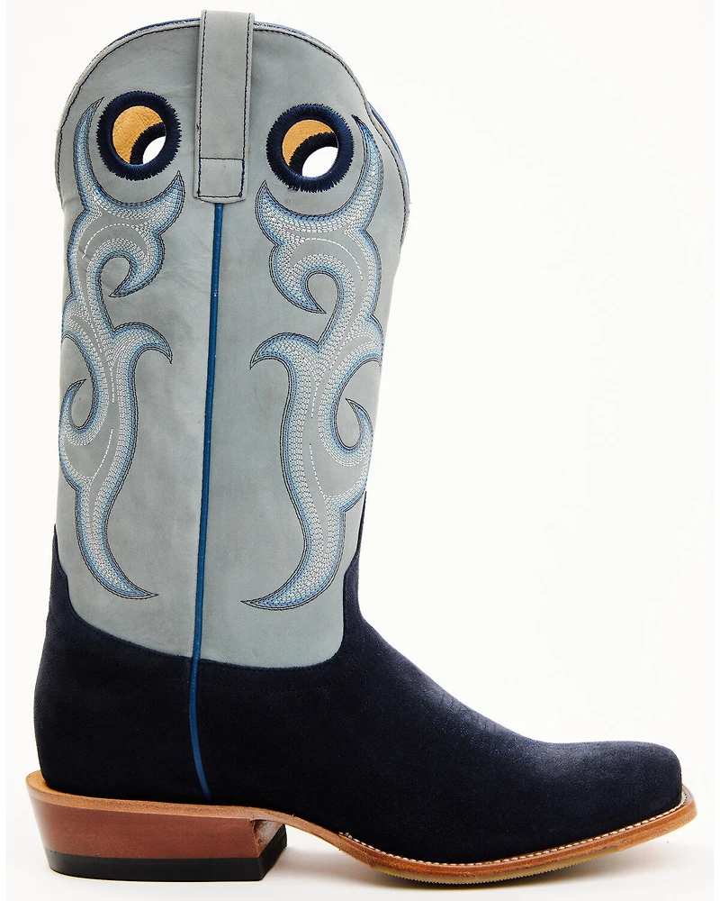 Horse Power Men's Marine Roughout Western Boots - Broad Square Toe