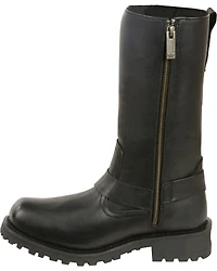 Milwaukee Leather Women's 11" Classic Harness Boots - Square Toe