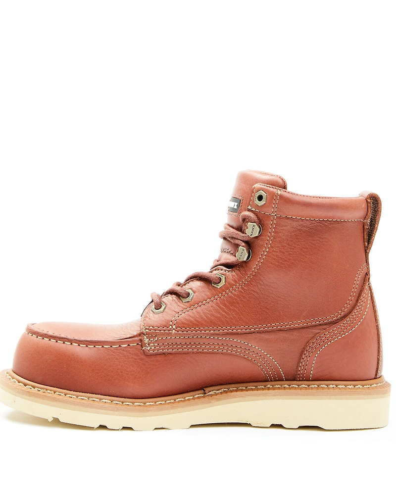 Hawx Men's USA Moc Wedge Value Work Boots - Steel Toe
