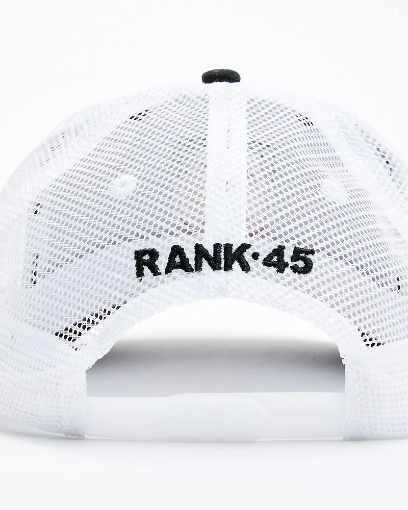 RANK 45® Men's Mexico Flag Shield Patch Mesh-Back Ball Cap