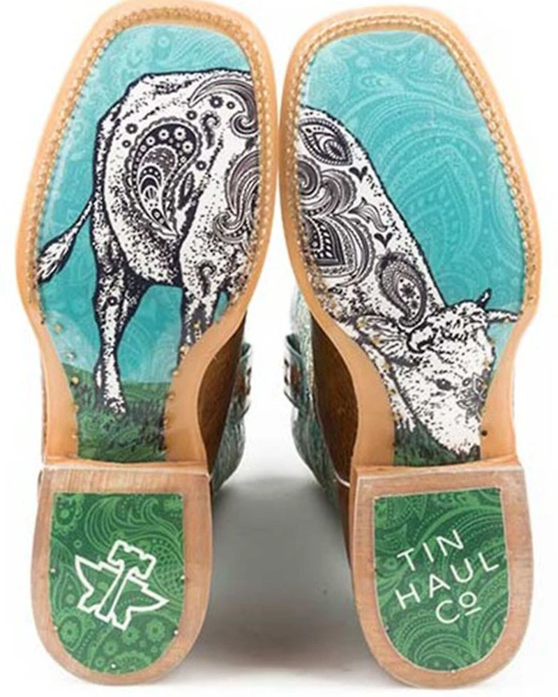 Tin Haul Women's Yee-Haw Western Boots - Square Toe