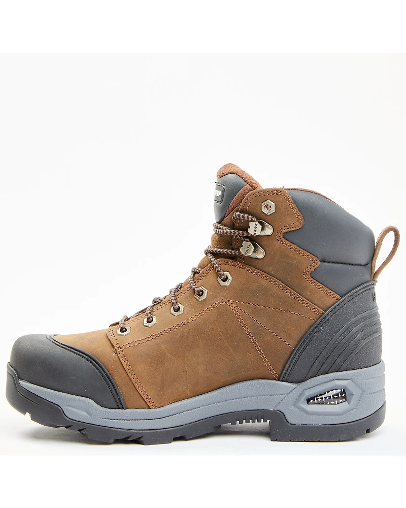 Hawx Men's 6" Lace-To-Toe Crazy Horse Waterproof Work Boots - Soft Toe