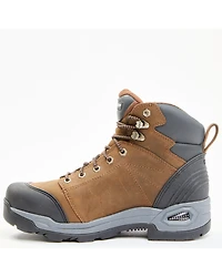 Hawx Men's 6" Lace-To-Toe Crazy Horse Waterproof Work Boots - Soft Toe