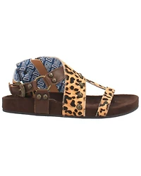 Dingo Women's Sage Brush Leopard Print Boho Sandals