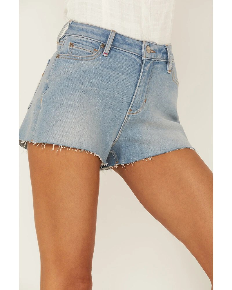 Idyllwind Women's High Risin' Wichita Wash Raw Edge Hem Denim Shorts