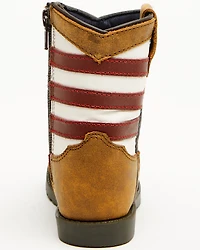 Smoky Mountain Toddler Stars and Stripes Western Boots - Square Toe