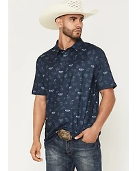 Buckwear Men's Busch Light Repeat Short Sleeve Polo