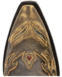 Dan Post Women's Blue Bird Wingtip Western Boots - Snip Toe