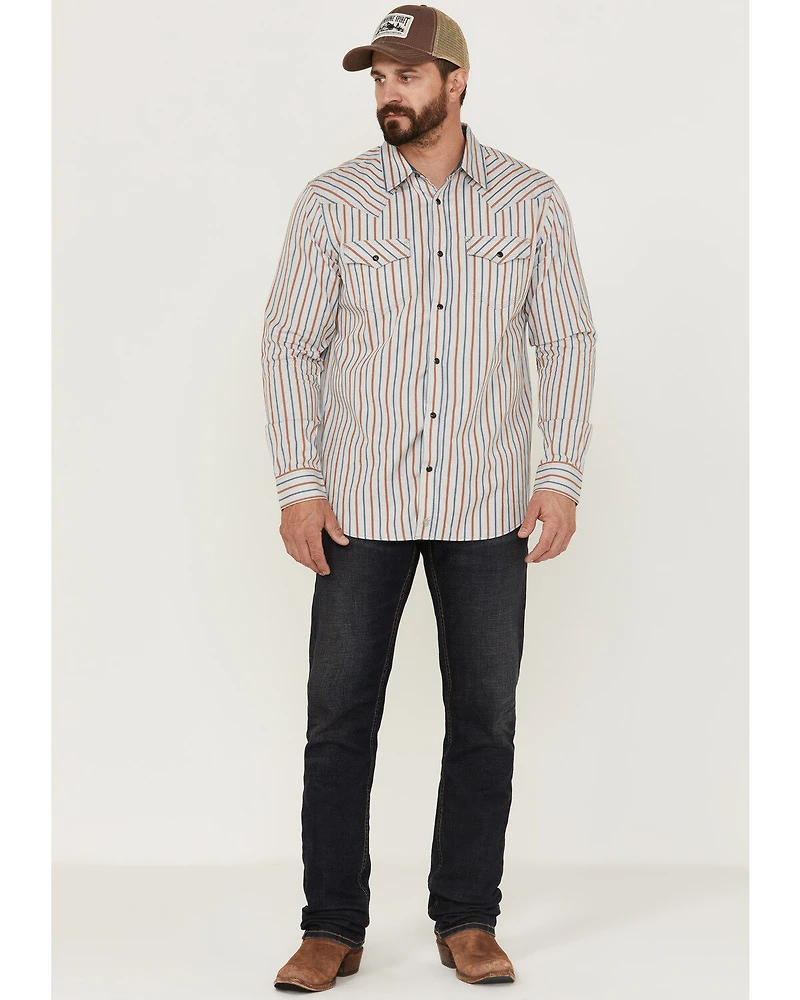Moonshine Spirit Men's Kingston Stripe Snap Western Shirt