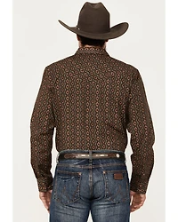 Gibson Trading Co Men's Donovan Medallion Print Long Sleeve Snap Western Shirt