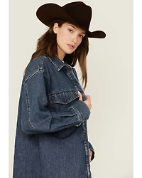 Ariat Women's Long Sleeve Button-Down Denim Shacket