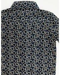 Cinch Infant Boys' Geo Print Long Sleeve Button-Down Western Shirt