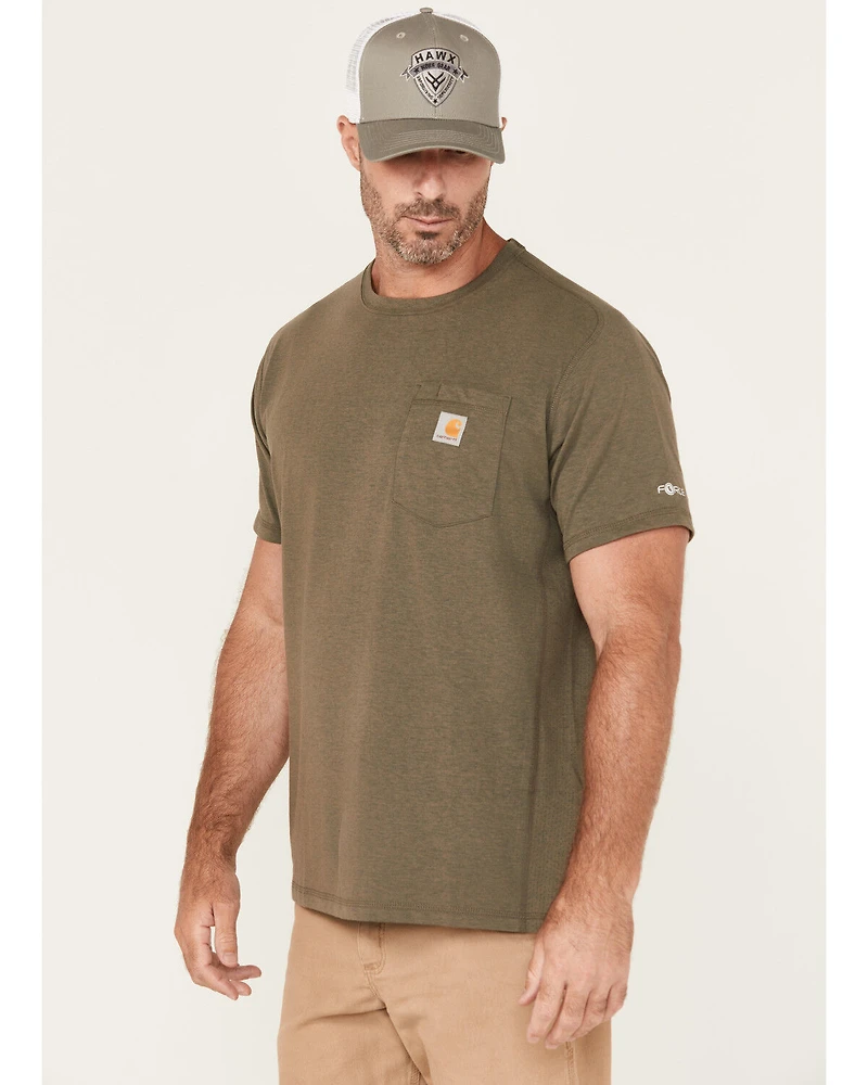 Carhartt Men's Force Relaxed Midweight Logo Pocket Work T-Shirt