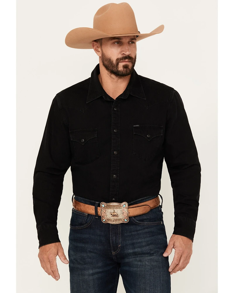 Rock & Roll Denim Men's Long Sleeve Snap Western Shirt