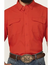 Ariat Men's VenTek Outbound Solid Short Sleeve Button-Down Western Shirt