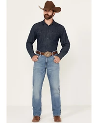 Wrangler Retro Men's Nolen Light Wash Slim Bootcut Stretch Denim Jeans