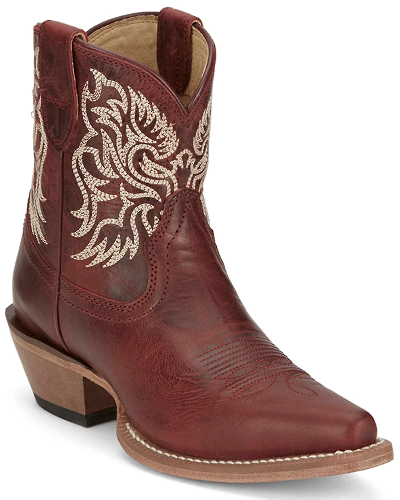 Justin Women's Isabella Western Booties - Snip Toe