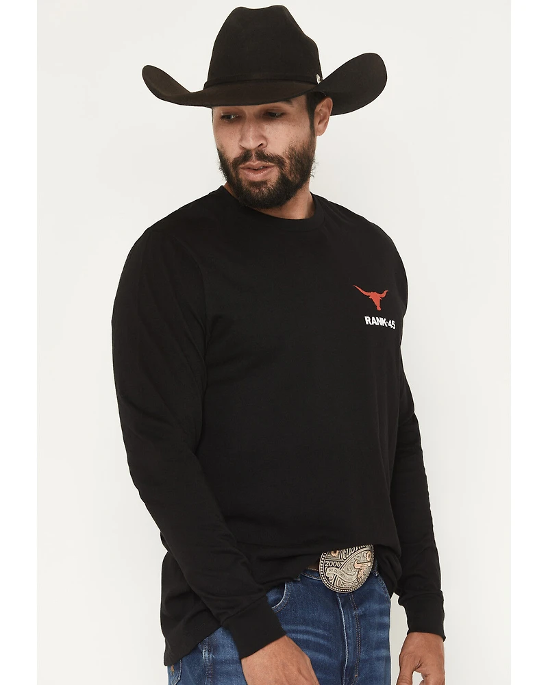 RANK 45® Men's Stacked Long Sleeve Graphic T-Shirt