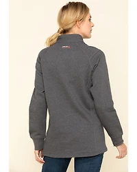 Ariat Women's Charcoal Heather FR Rev 1/4 Zip Pullover