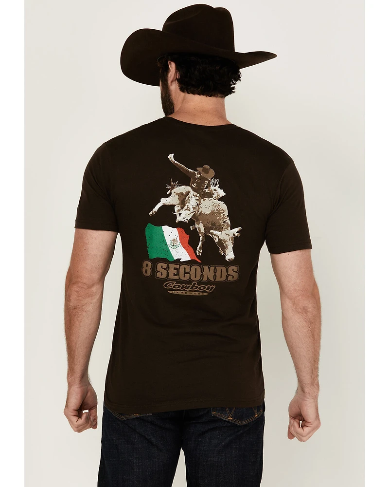 Cowboy Hardware Men's 8 Seconds Short Sleeve Graphic T-Shirt