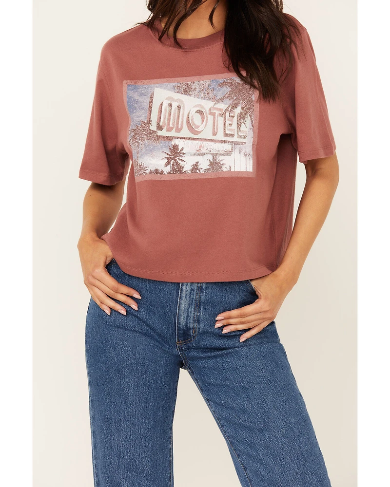 Cleo + Wolf Women's Brooklyn Motel Short Sleeve Graphic Tee