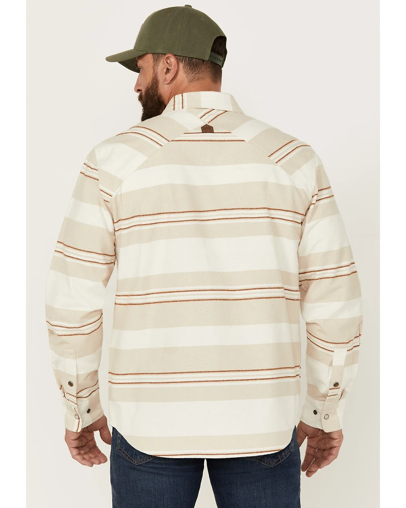 Dakota Grizzly Men's Shane Striped Long Sleeve Snap Western Shirt