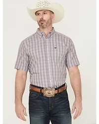 Ariat Men's Roy Plaid Print Short Sleeve Button-Down Western Shirt