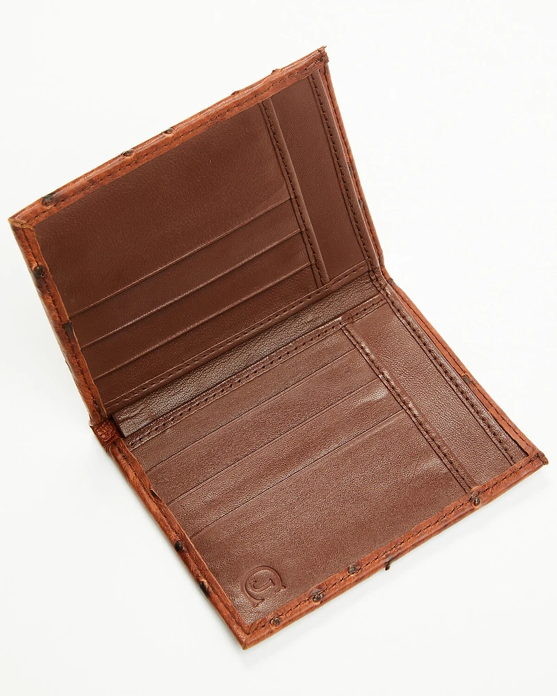 Cody James Black 1978™ Men's Dawson Exotic Full-Quill Ostrich Bifold Wallet
