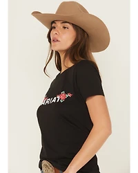 Ariat Women's Boot Barn Exclusive Rosa Logo Short Sleeve Graphic Tee