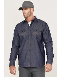 Cody James Men's FR Denim Mount Vernon Long Sleeve Snap Work Shirt