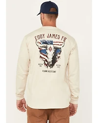 Cody James Men's FR Bull Long Sleeve Graphic Work T-Shirt
