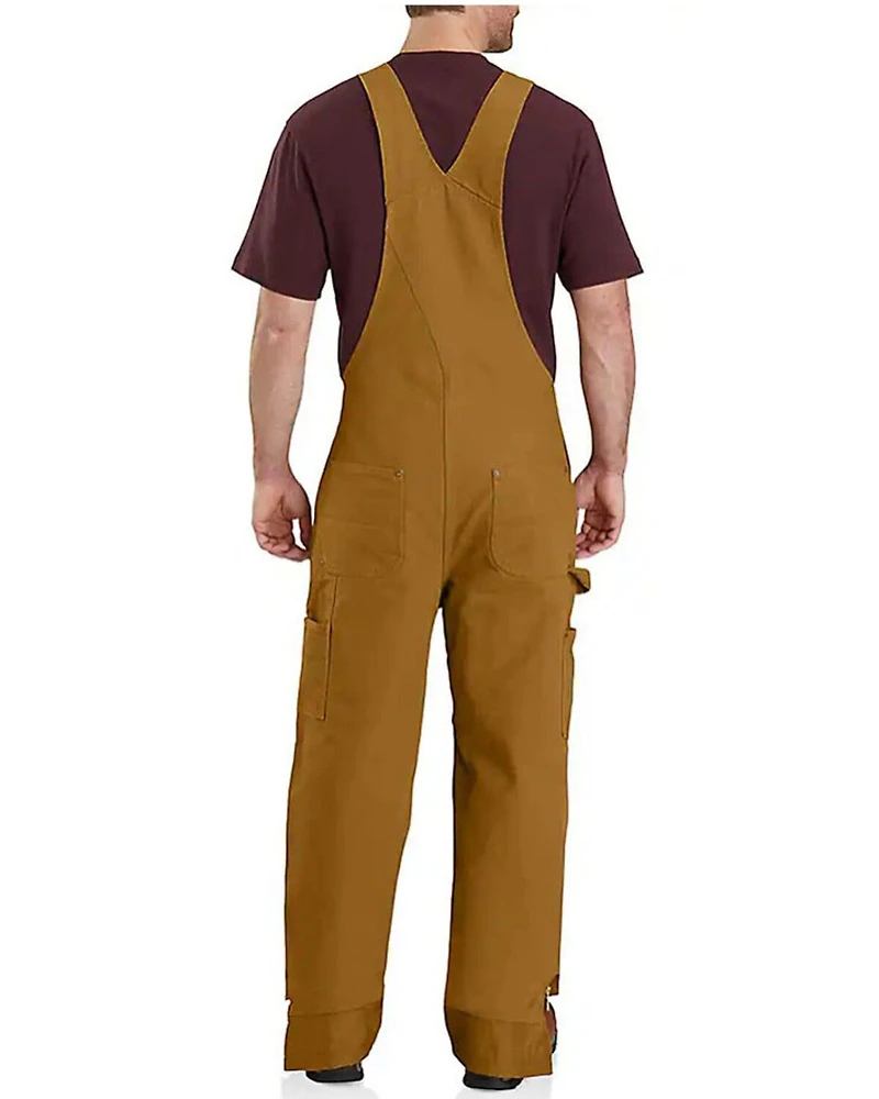 Carhartt Men's Quilt Lined Washed Bib Work Overalls