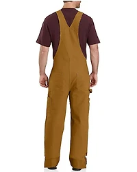 Carhartt Men's Quilt Lined Washed Bib Work Overalls