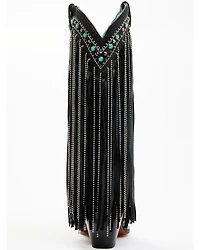 Corral Women's Embroidered and Crystal Eagle Fringe Western Boots - Snip Toe