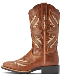 Ariat Women's Round Up Bliss Underlay Performance Western Boots - Broad Square Toe