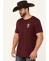 Moonshine Spirit Men's Cross Guitars Short Sleeve Graphic T-Shirt