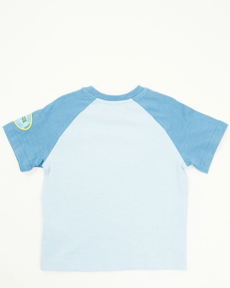 John Deere Boys' Dirt Dozer Short Sleeve Raglan T-Shirt