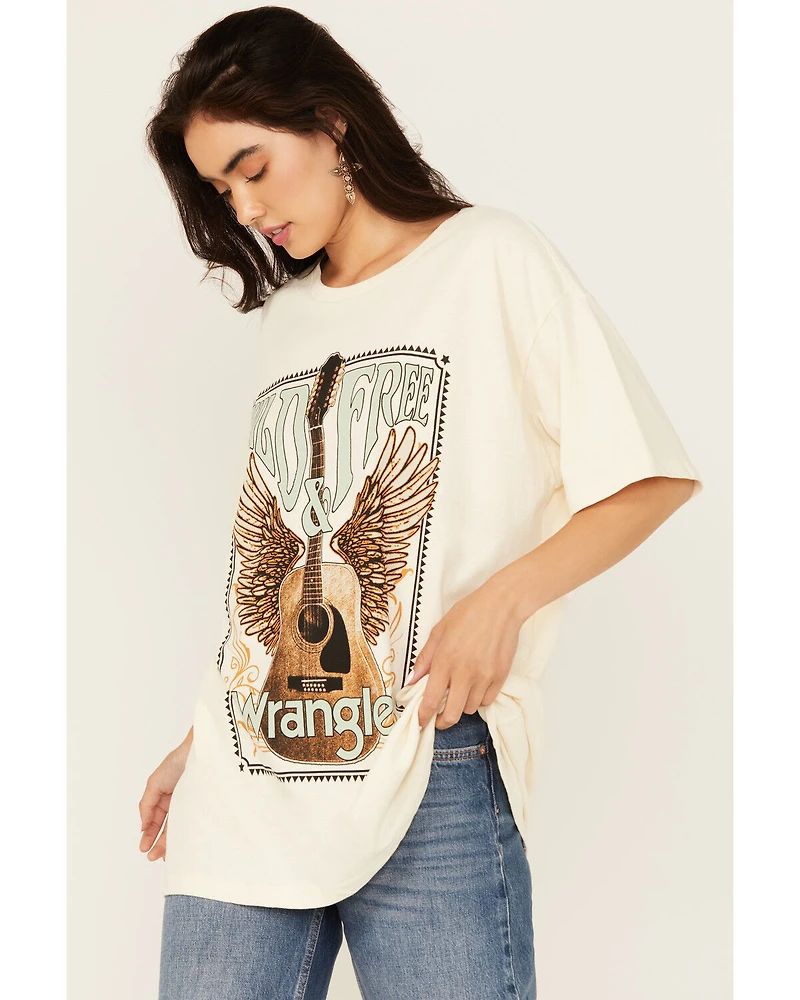 Wrangler Women's Guitar Short Sleeve Graphic Tee