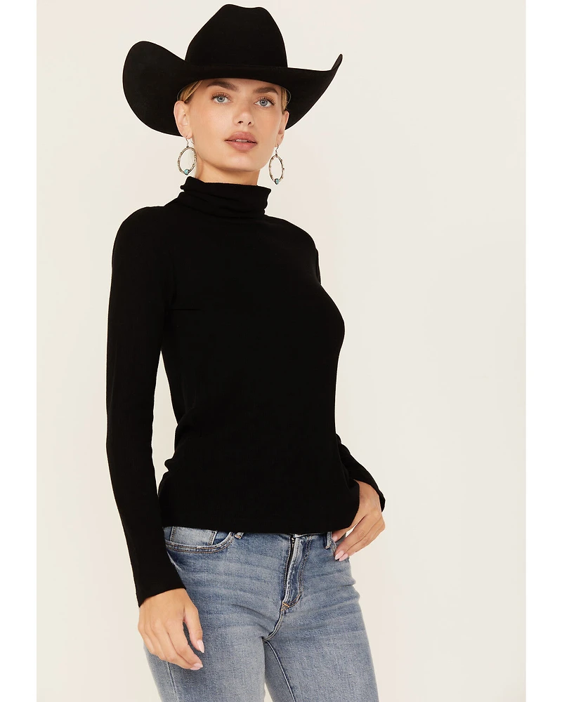 Miss Me Women's Lightweight Layering Turtleneck Shirt