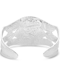 Montana Silversmiths Women's Courage & Strength Feather Cut-Out Cuff Bracelet