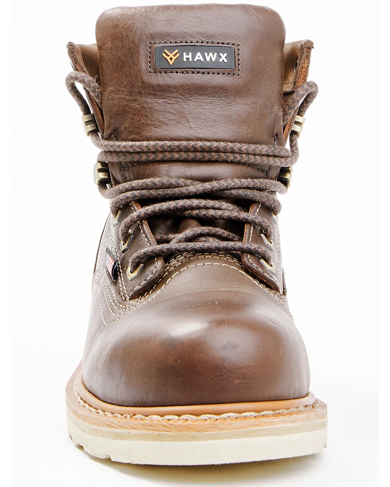 Hawx Men's 6" USA Wedge Value Work Boots - Steel Toe