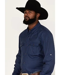 Rock & Roll Denim Men's Tek Geo Pattern Long Sleeve Snap Western Shirt