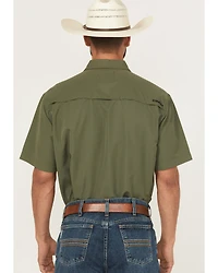 Cinch Men's Solid Short Sleeve Button-Down Performance Stretch Western Shirt