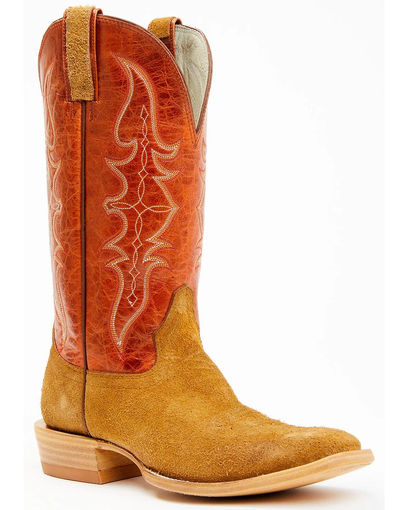 Hondo Boots Men's Roughout Western - Broad Square Toe