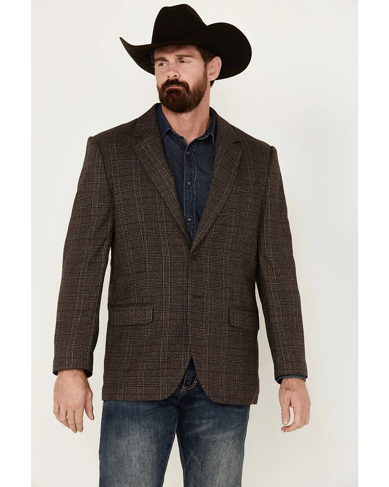Rock & Roll Denim Men's Plaid Print Modern Fit Sportcoat