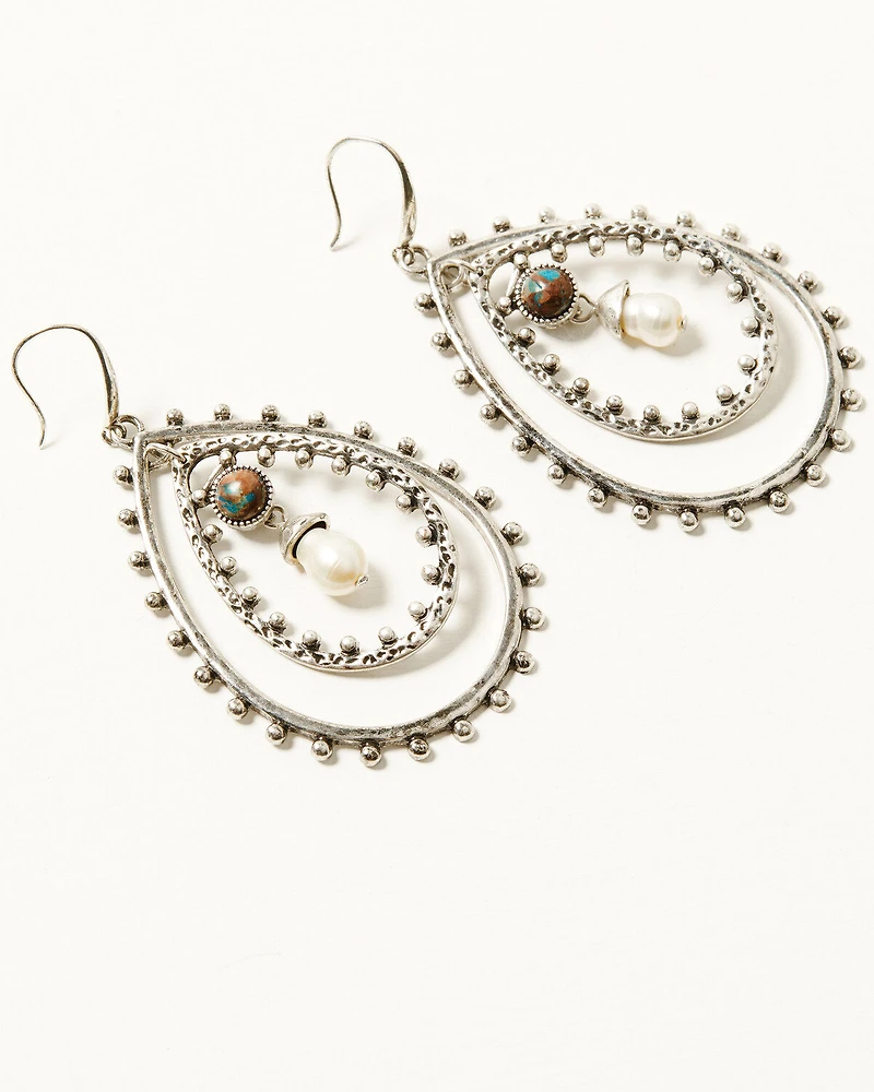 Shyanne Women's Gemma Layered Teardrop Earrings