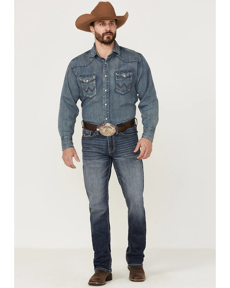 Cody James Men's Moonlight Wash Jackson Slim Straight Stretch Denim Jeans