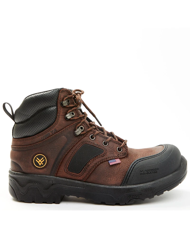 Hawx Men's 6" Anthem Lab Lace-Up Work Boots - Composite Toe