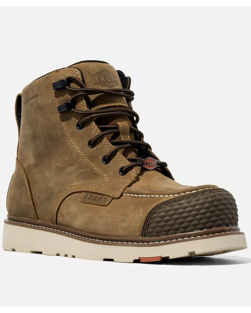 Brunt Workwear Men's 6" Marin Reinforced Waterproof Work Boots - Composite Toe